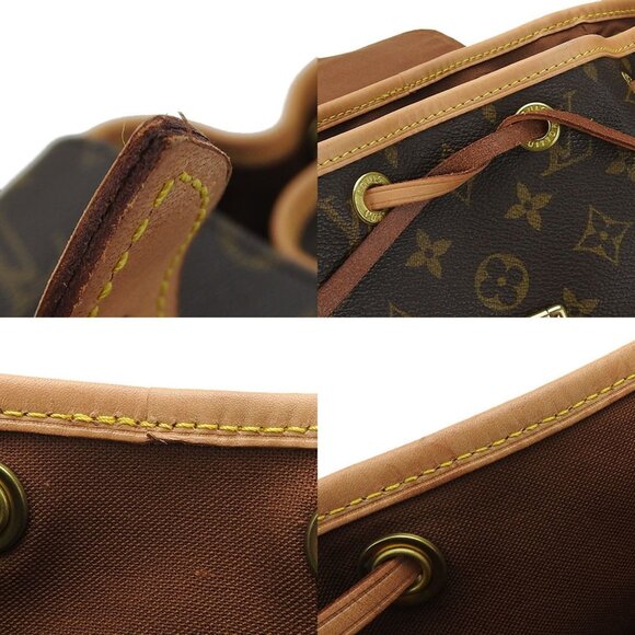 LOUIS VUITTON Brown Monogram Leather Backpack - Picture 8 of 9